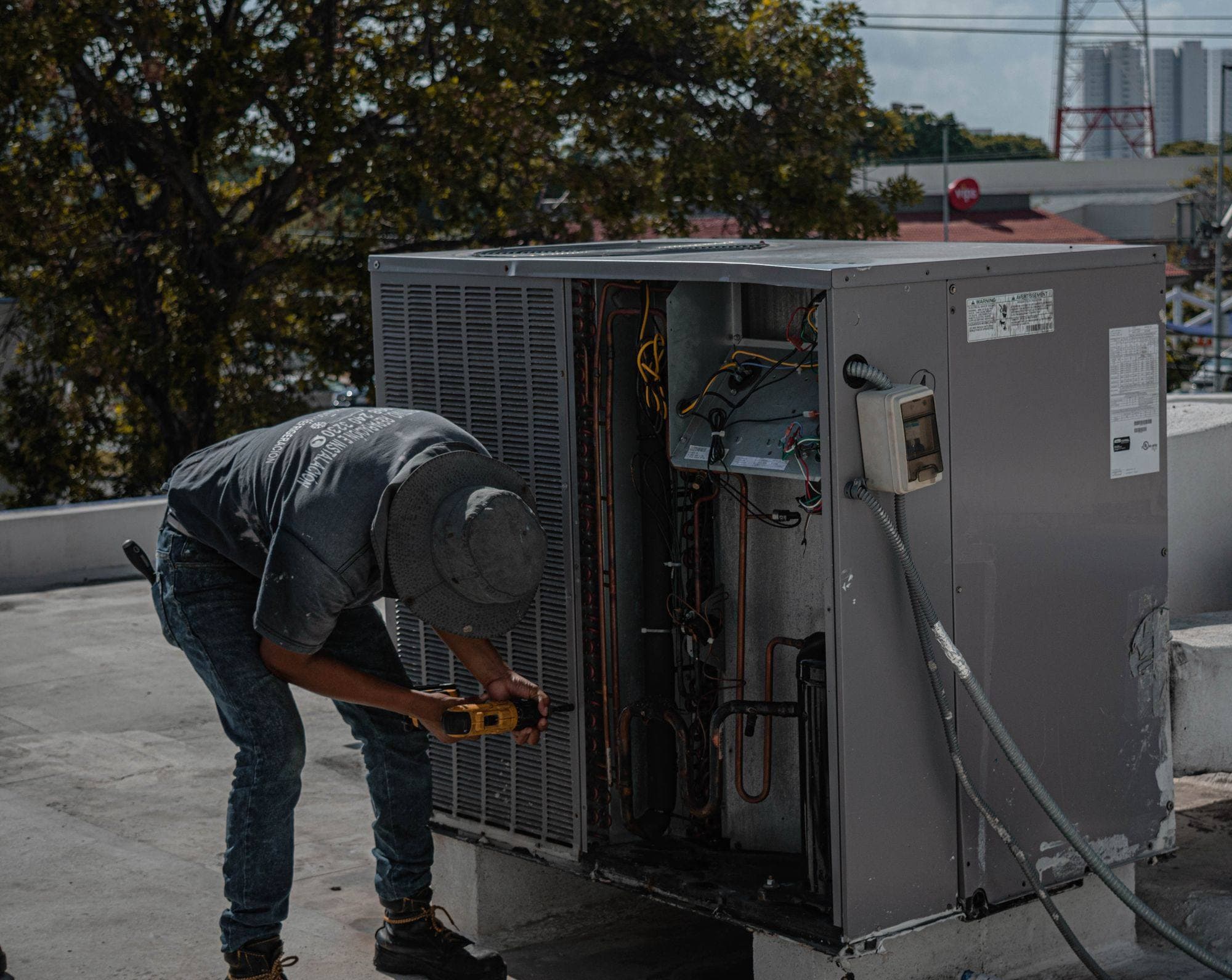 HVAC on the job