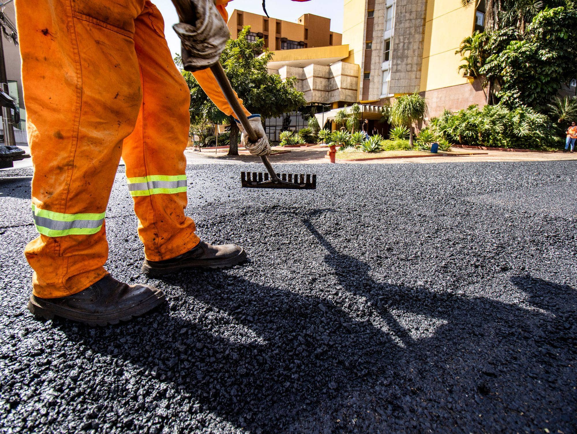 Paving work