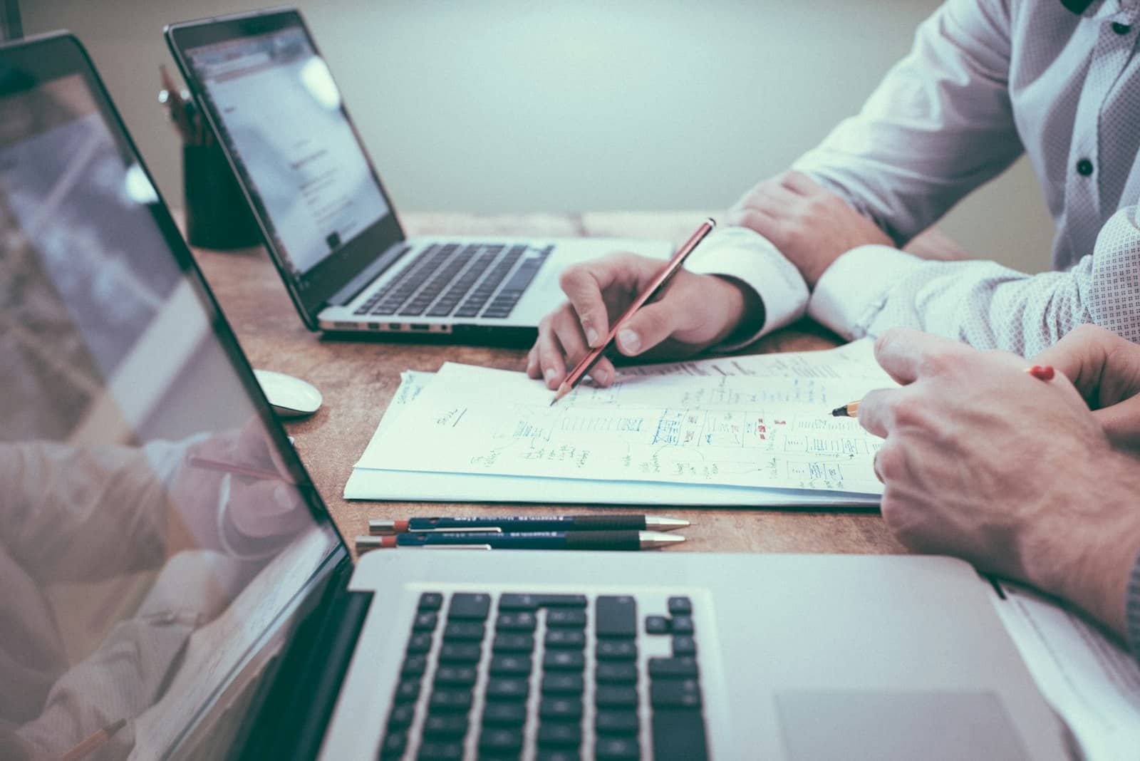 Reviewing ad performance charts and results