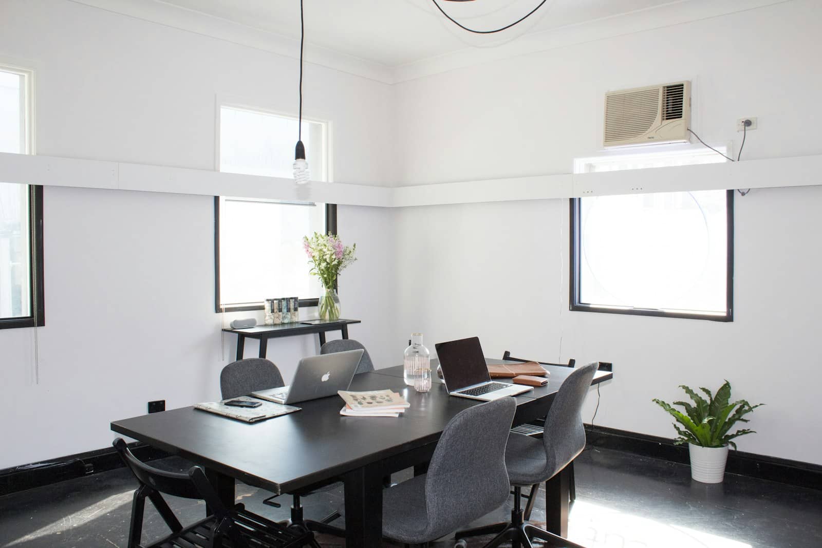 Modern office where the website work happens