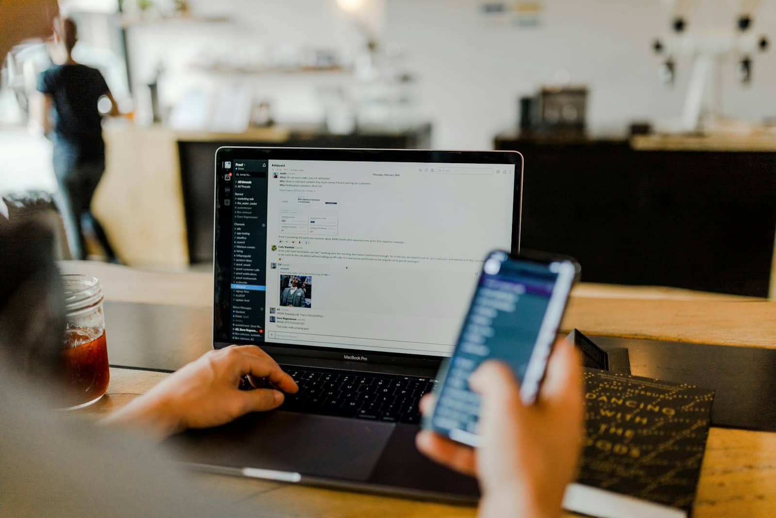 A phone and laptop showing orders and payments side by side